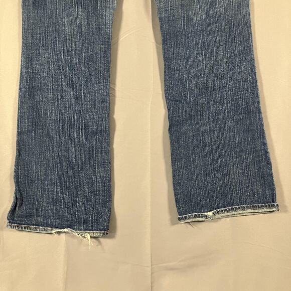 Old Navy The Dreamer Jeans Womens 14 Blue Bootcut Stretch Distressed Denim Pants - Picture 15 of 16
